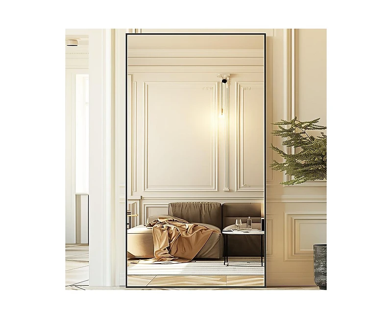Antok Full Length Mirror 81"x41" Oversized Floor for Living Room Cloakroom Rect Style