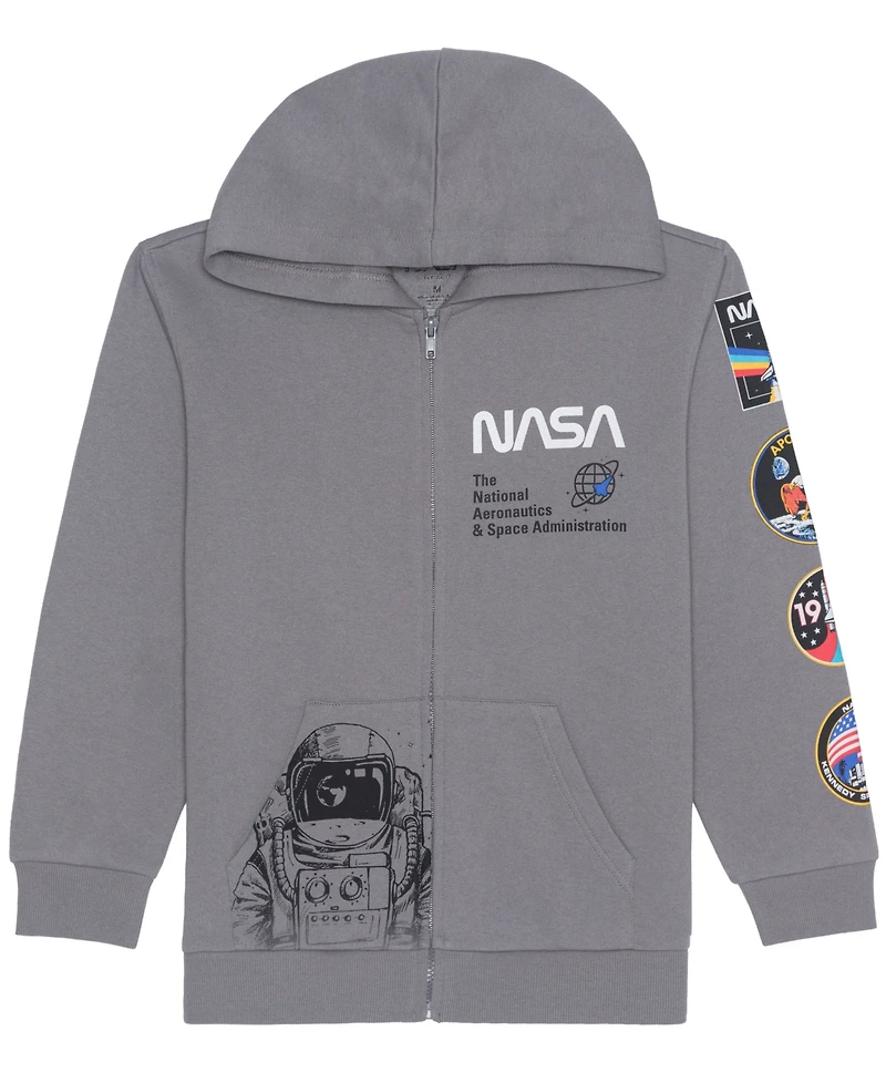 Nasa Boys 5-20 Space Patches Full-Zip Hoodie