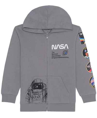 Nasa Boys 5-20 Space Patches Full-Zip Hoodie