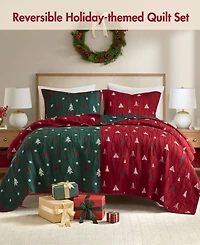 Madison Park Winter Holiday 3-Pc. Coverlet Set
