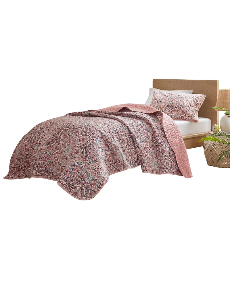 510 Design Valerie Boho Floral Reversible 2-Pc. Quilt Set, Twin