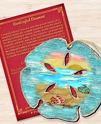 Designocracy Sand Dollar Wooden Ornament