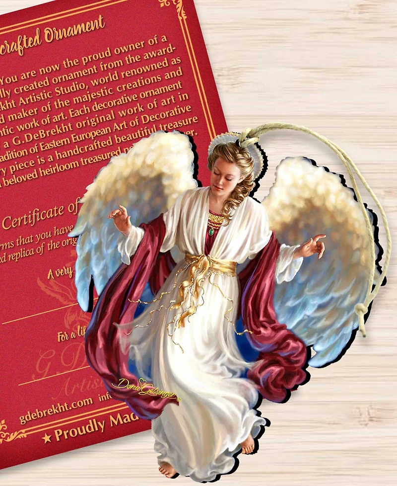 Designocracy Piece on Earth Angel Christmas Ornament