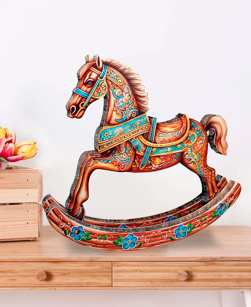 G. Debrekht Enchanting Rocking Horse Centerpiece