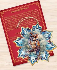 Designocracy Great Horned Owl Snowflake Ornament