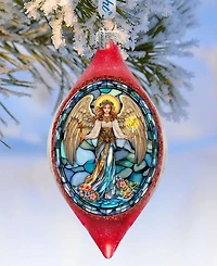 G.Debrekht Holy Guardian Angel Drop Glass Ornament