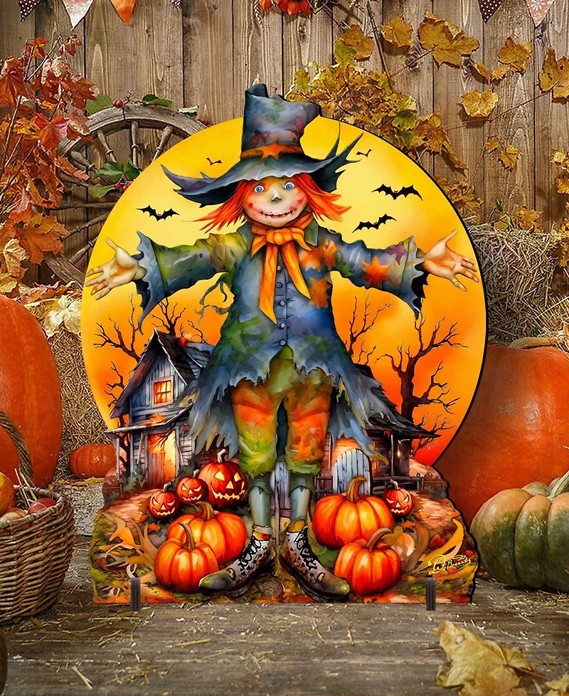Designocracy Scarecrow Outdoor Decor
