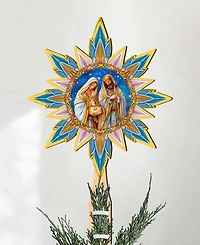 Designocracy Born Under Bright Star Wood Tree Topper