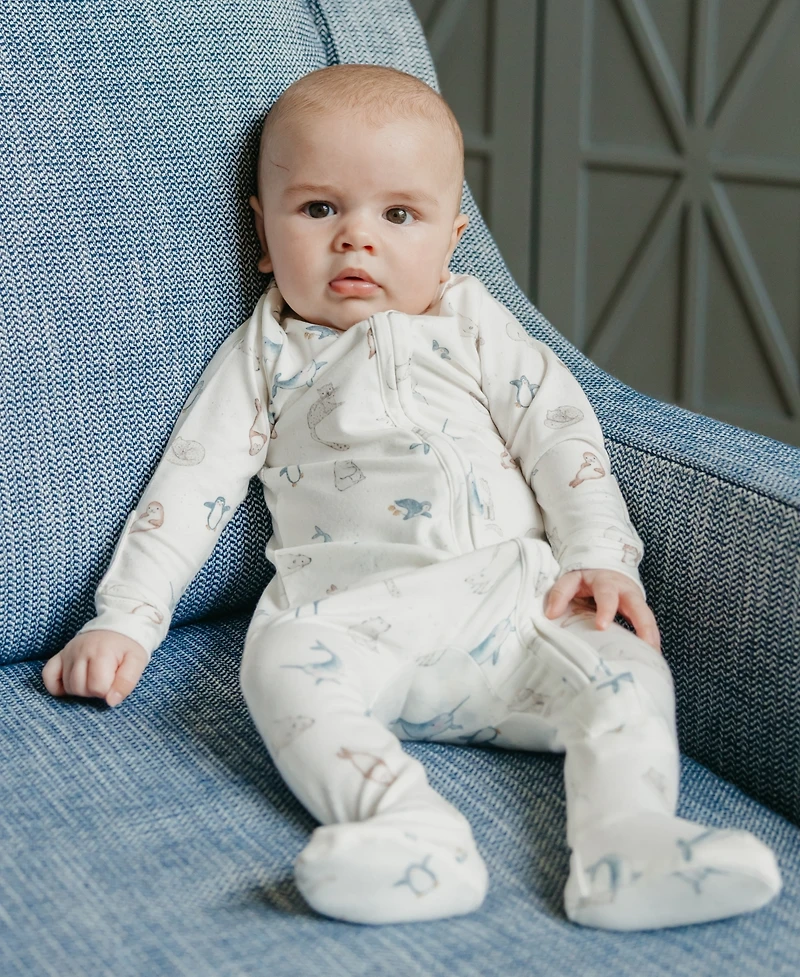 Copper Pearl Baby Arctic Wonder Zip-Up Footie One Piece