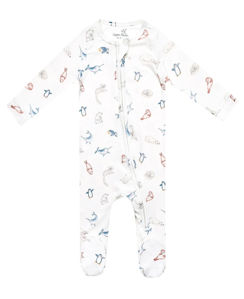 Copper Pearl Baby Arctic Wonder Zip-Up Footie One Piece