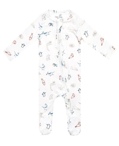 Copper Pearl Baby Arctic Wonder Zip-Up Footie One Piece