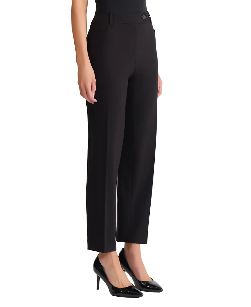 Jones New York Women's Bi-Stretch Woven Straight Leg Pant