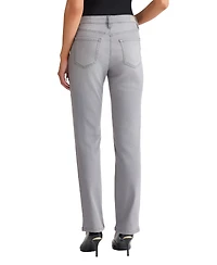 Jones New York Women's Lexington Mid Rise Straight Leg Denim Jeans