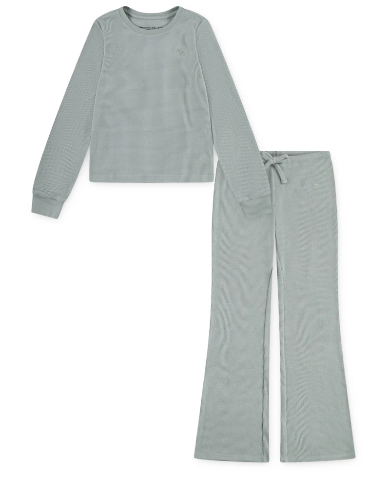 abercrombie kids Girls 5-18 2-Piece Long-Sleeve T-Shirt and Matching Pants Set