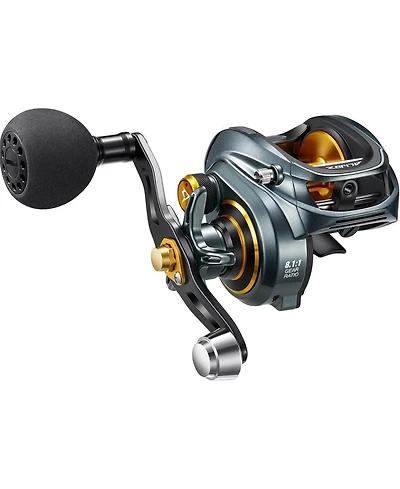 Piscifun Alijoz Baitcaster Fishing Reel, 300 Size Baitcasting Reel, 33Lbs Max Drag, Freshwater Low Profile Casting Reel for Musky, 6.6:1/8.1:1 Gear Ra