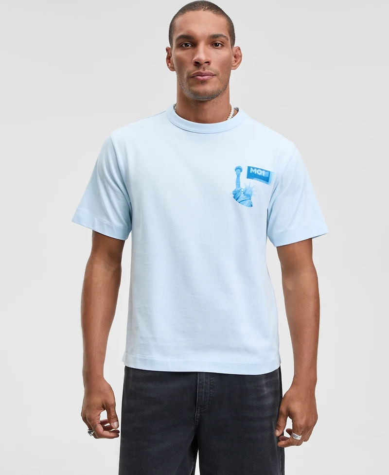Mode of One Men's Cityscape Relaxed Fit Short-Sleeve Crewneck Graphic T-Shirt, Macy's Exclusive
