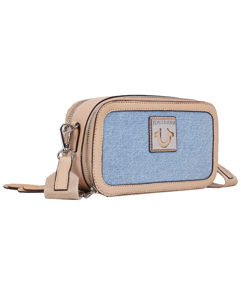 True Religion Horseshoe Plaque Crossbody Camera Bag