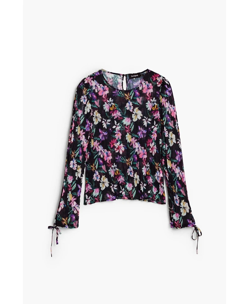 Desigual Women's Pleated floral blouse
