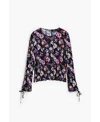 Desigual Women's Pleated floral blouse