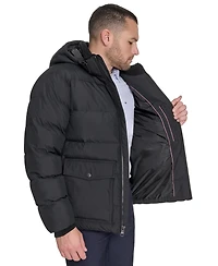 Tommy Hilfiger Men's Two Pocket Hooded Puffer Jacket