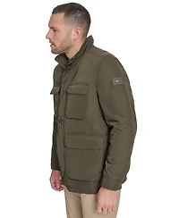 Tommy Hilfiger Men's Four Stand Collar Military-Inspired Field Jacket
