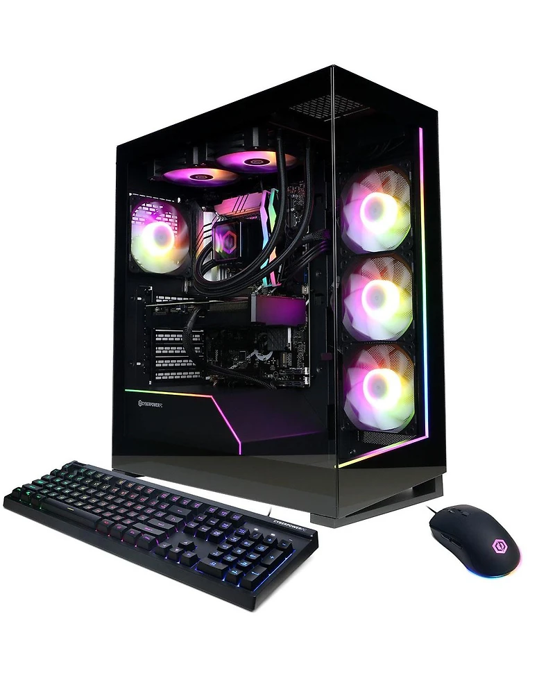 CyberPowerPC Gamer Supreme Liquid Cooled Gaming Desktop Computer, Intel Core Ultra 7 265KF 3.9GHz, 32GB Ram, 2TB Ssd, Nvidia GeForce Rtx 5070 12GB,