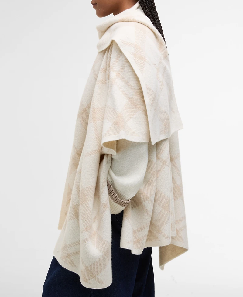 Barbour Women's Vienna Knitted Cape Coat with Scarf