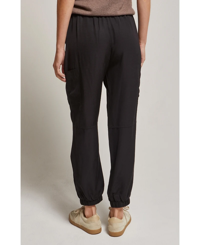 Crescent Women's Eden Woven Cargo Jogger Pants