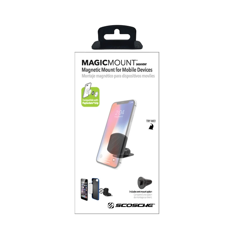 Scosche MagicMount 2 in 1 Vent / Dash Mount-Black