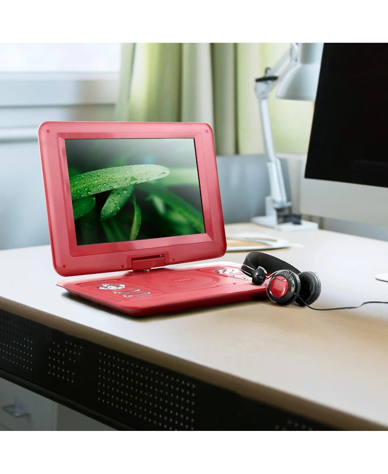 Trexonic 13.3 Inch Portable Tv+Dvd Player with Color Tft Led Screen and Usb/Hd/Av Inputs