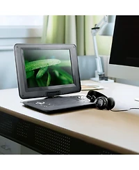 Trexonic 13.3 Inch Portable Tv+Dvd Player with Color Tft Led Screen and Usb/Hd/Av Inputs