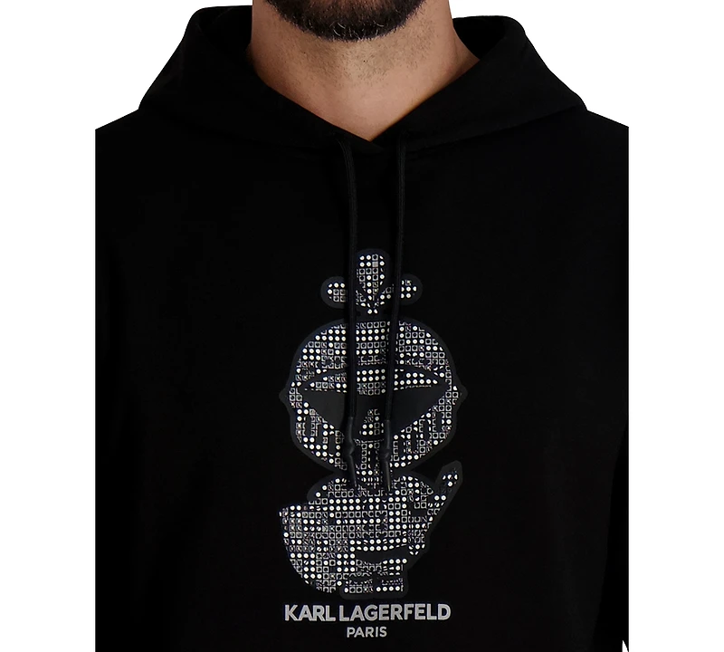 Karl Lagerfeld Paris Men's Textured Armor Pull-On Sweatshirt