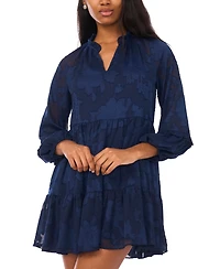 Msk Petite Ruffle Sleeves Shift Dress
