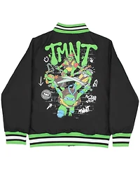 Teenage Mutant Ninja Turtles Boys Graphic Print Bomber Varsity Jacket