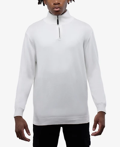 Xray Men's Quarter Zip Mock Neck Sweater