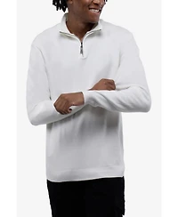 Xray Men's Quarter Zip Mock Neck Sweater