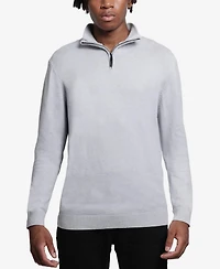 X Ray Men's Quarter Zip Mock Neck Sweater