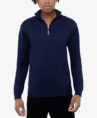 X Ray Men's Quarter Zip Mock Neck Sweater