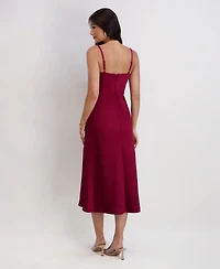 Siena Women's Satin Midi Dress