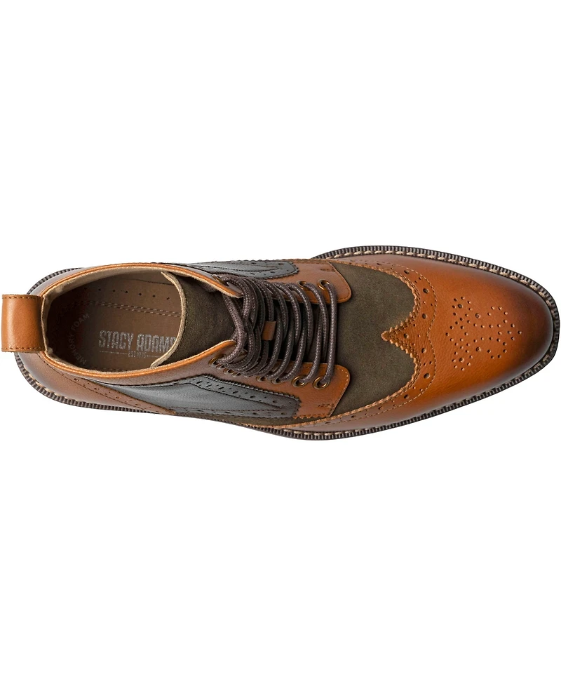 Stacy Adams Men's Finnegan Wingtip Lace Boots