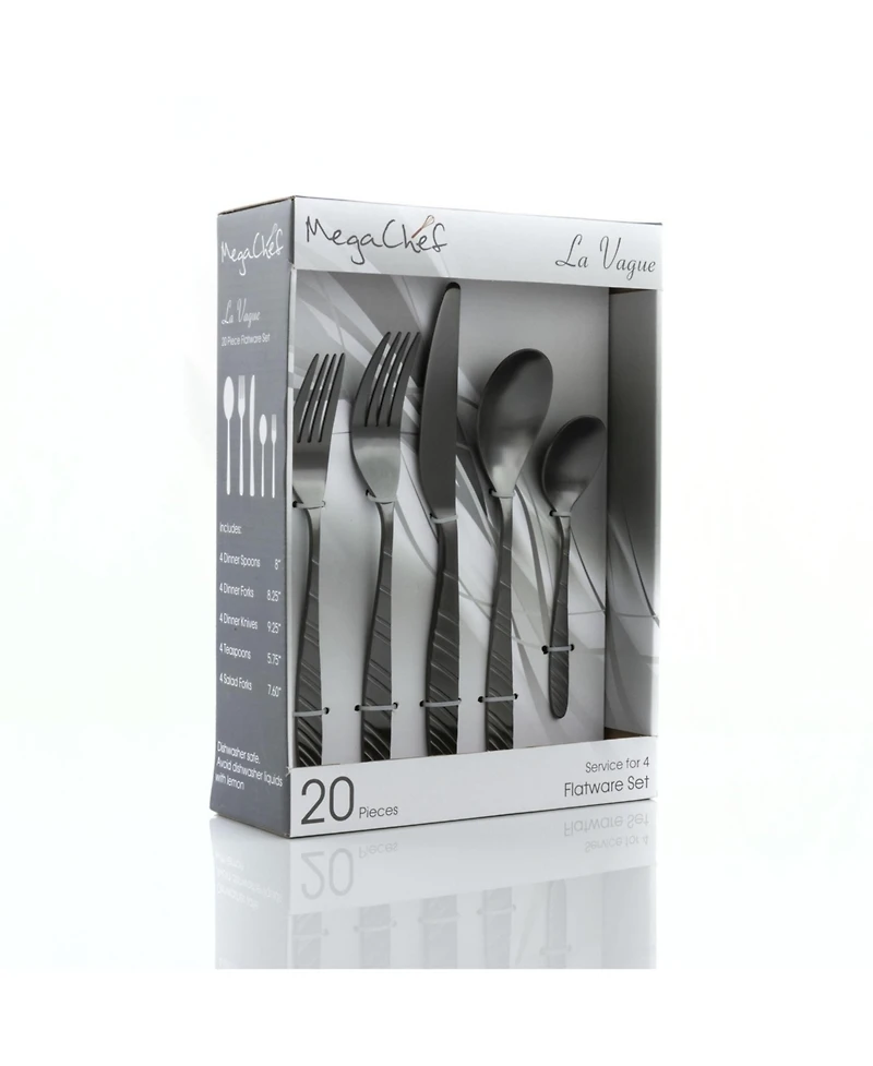 Megachef La Vague 20 Piece Flatware Utensil Set