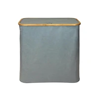 Oceanstar Double Soft Sided Laundry Hamper Sorter With Bamboo Rim Lid