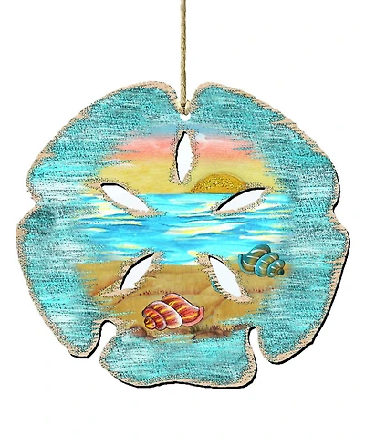 Designocracy Sand Dollar Wooden Ornament