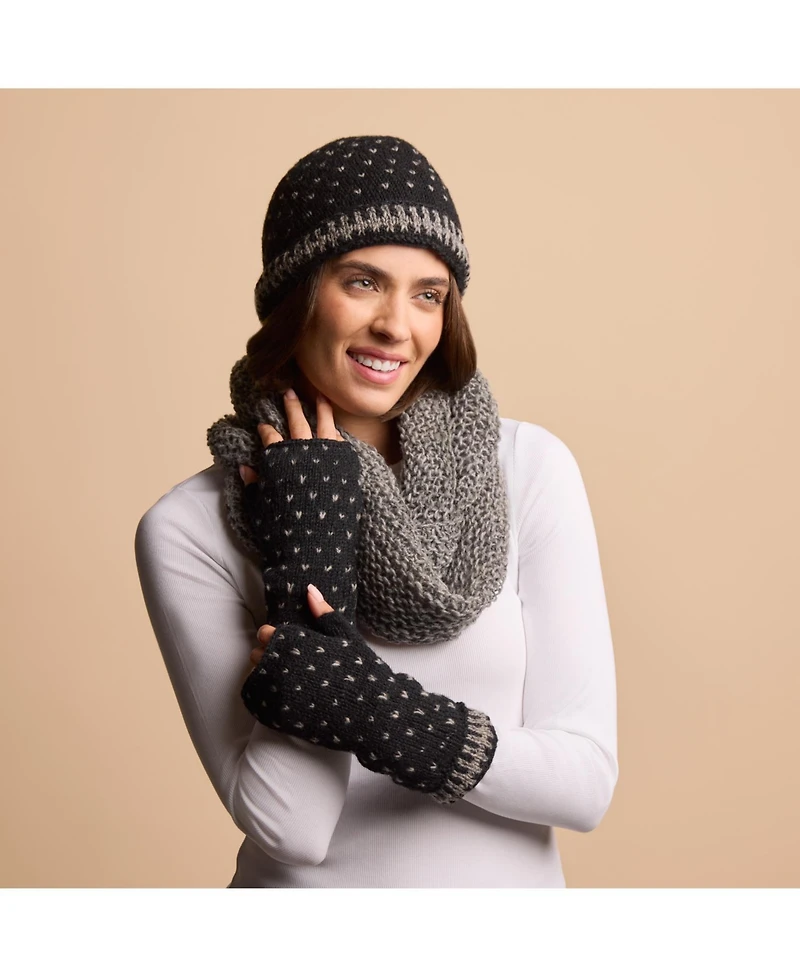 Feelgoodz Women s Artisan Hand-Knit Appalachian Winter Wool Half Mitten
