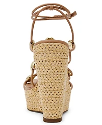 Steve Madden Women's Oaklie Studded Strappy Wedge Sandals