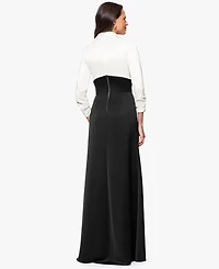 Betsy & Adam Petite 3/4-Sleeves Sheath Dress
