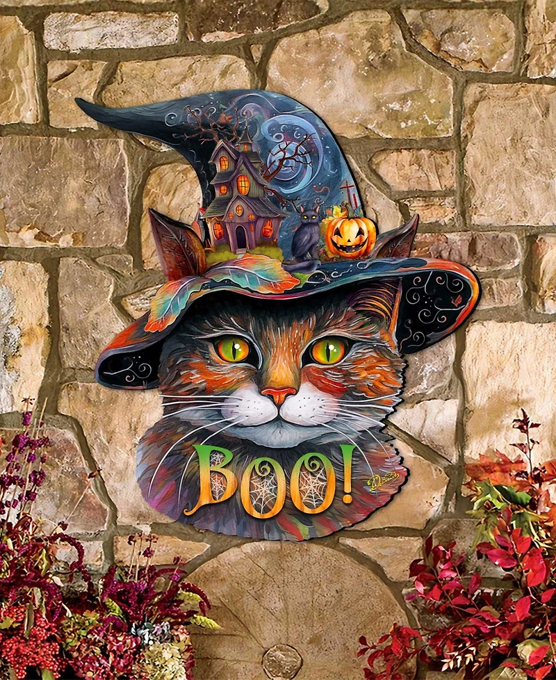 Designocracy Cat in a Hat Holiday Door Decor