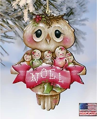 Designocracy Owl You Need Is Love Holiday Ornament