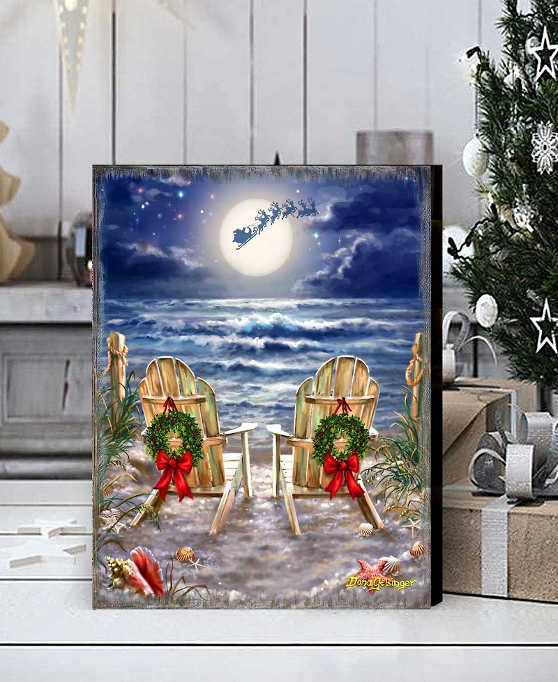 Designocracy Moonlight Christmas Wall Art By Gelsinger