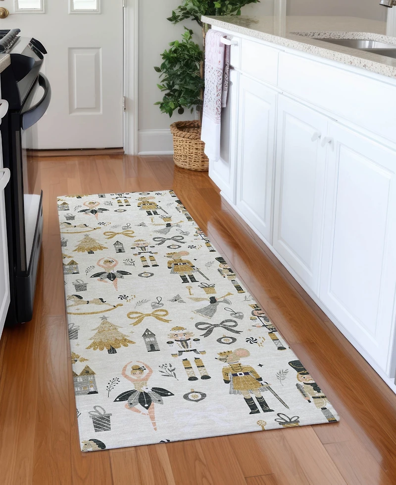 Addison Holiday Washable Indoor/Outdoor ACN1827 2'3"x7'6" Runner Area Rug